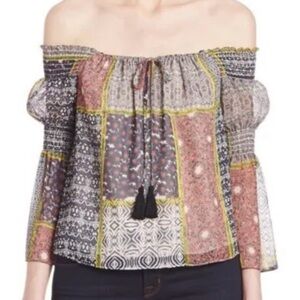 Likely Blouse off the shoulder with bell bottom sleeves